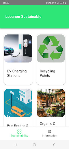 Android application Lebanon Sustainable screenshort