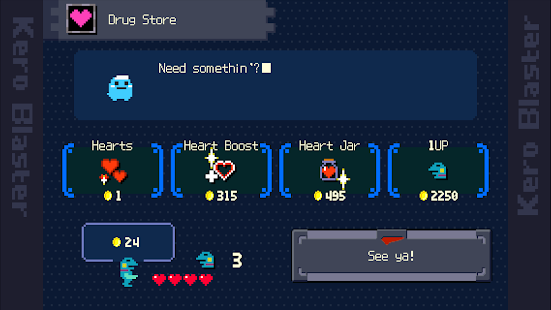 Captura de pantalla de Kero Blaster