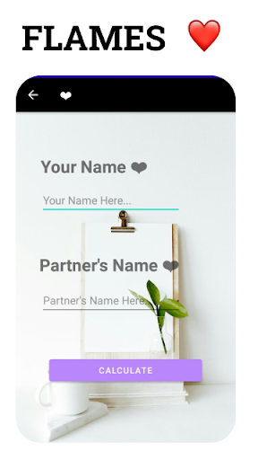 FLAMES - Love Calculator