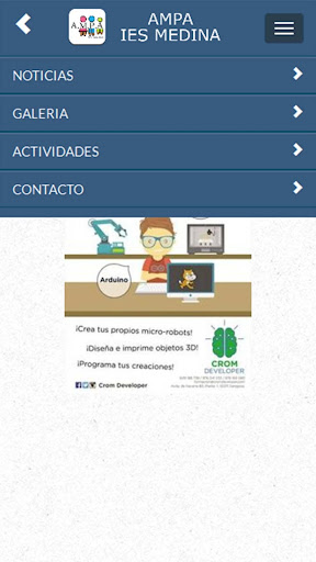 Android application AMPA IES MEDINA - ALBAIDA screenshort
