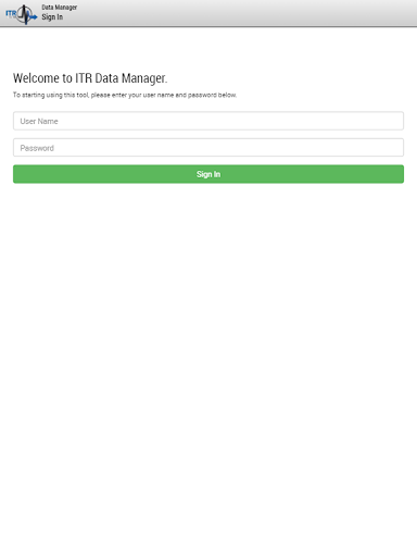 ITR DataManager Screen 3