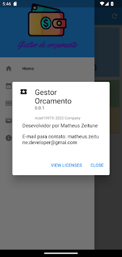 Android application Zet: Gestor de orcamento screenshort