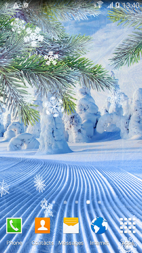 Android application Winter Wallpaper screenshort