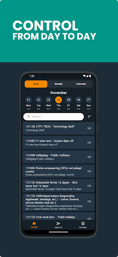 Omega 365 Timesheet Screen 3