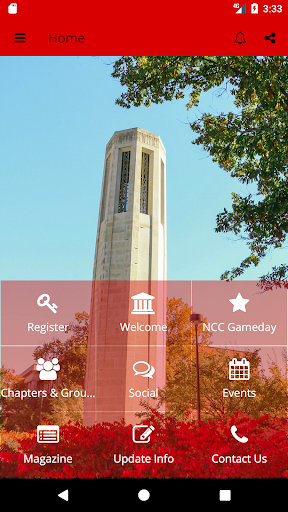 Android application Nebraska Alumni screenshort