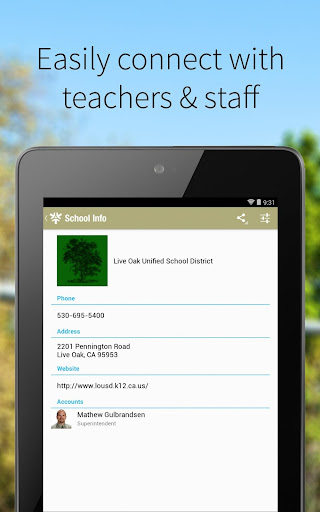 Android application Live Oak Unified screenshort
