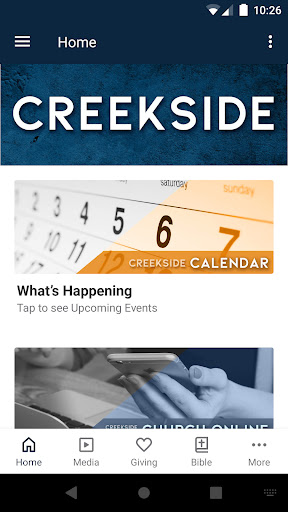 Android application Creekside Church Wasilla screenshort