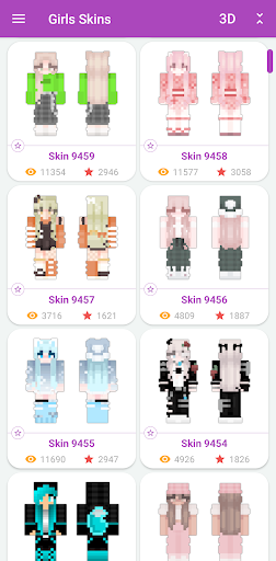 Girls Skins for Minecraft PE Screenshot 1 - AppWisp.com