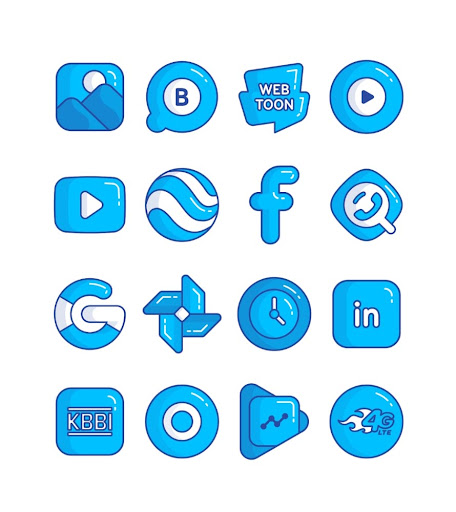 Screenshot of Blueberry - icon pack