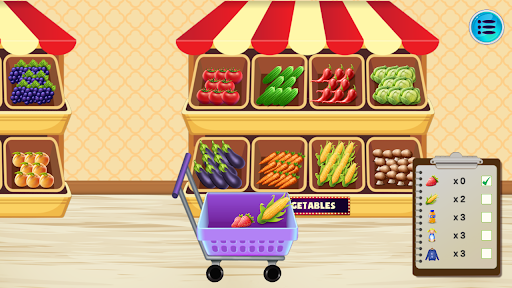 Android application Supermarket Game - Shopping screenshort