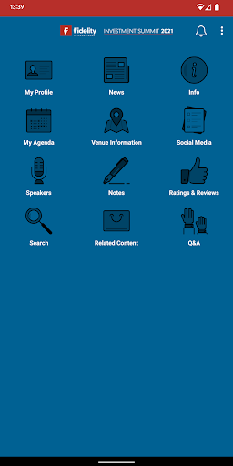 Fidelity International Events Screen 2