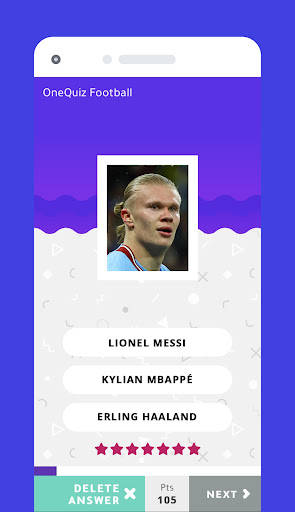 Android application One Quiz Football screenshort