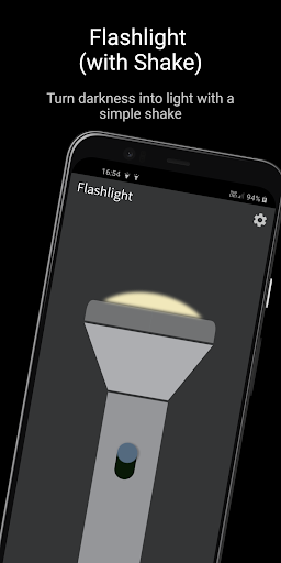 Android application Flashlight (with Shake) screenshort