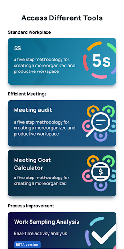 Lean Management Toolbox Screen 2