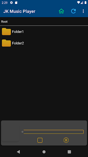 JK Music Player Screen 2