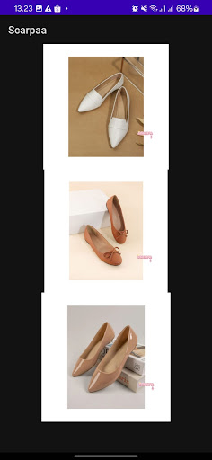 Android application Scarpa screenshort