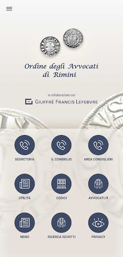 Android application Ordine Avvocati Rimini screenshort
