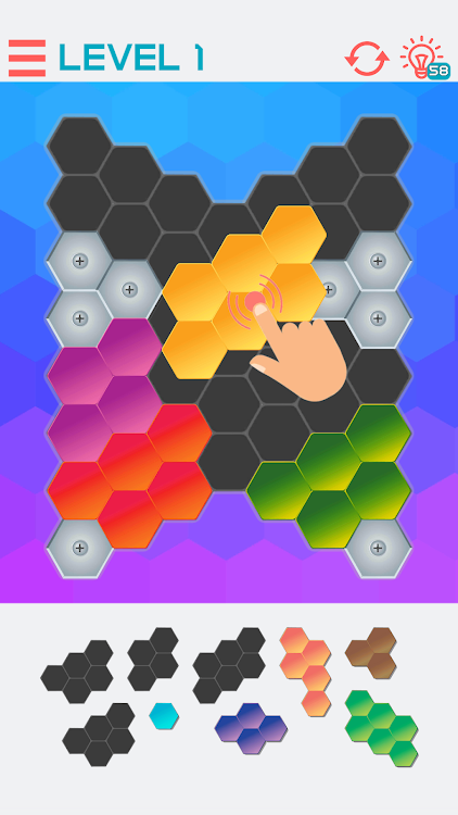 Hexagon Graph: Geometry Puzzle - 2.2.2 - (Android)