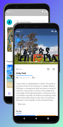 Android application Visit Ethiopia screenshort