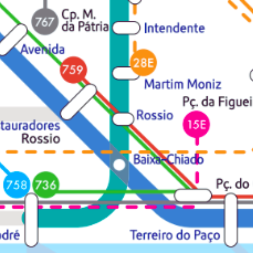 Mapa do Metro de Lisboa 2023