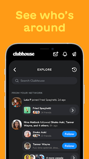 Clubhouse screenshot