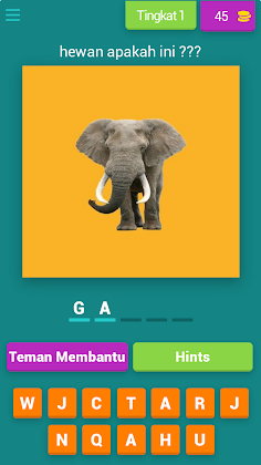 tebak gambar nama hewan - Screenshot 1