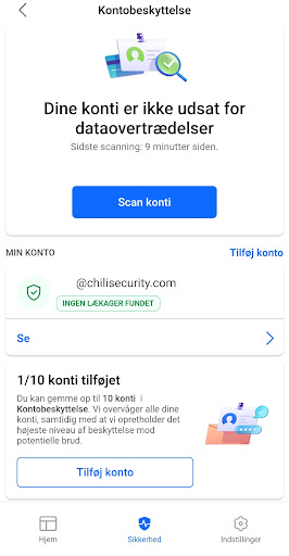 Android application Chili Security for Android screenshort