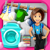 Girls Laundry Washing Games icon