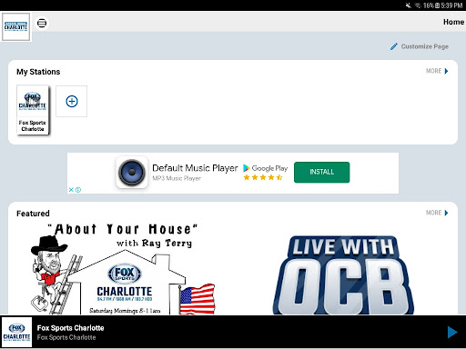 Sports Radio Charlotte Screen 3