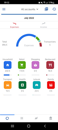 Android application seeMoney: Budget, Geld-Tracker screenshort