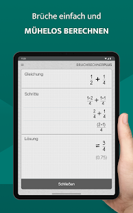 Bruchrechner Plus Bildschirmfoto