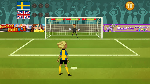 Android application Women Football Penalty screenshort