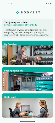 Android application Bodyset Physio screenshort