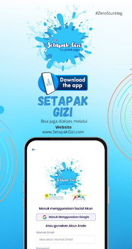 Android application Setapak Gizi screenshort