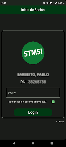 Android application STMSI Afiliados screenshort