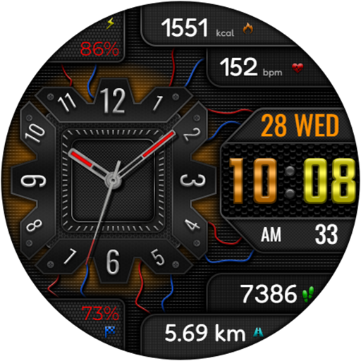 Hybrid AMIRATO WS43 Watch face Screenshot