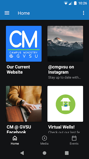 Android application Campus Ministry @ GVSU screenshort