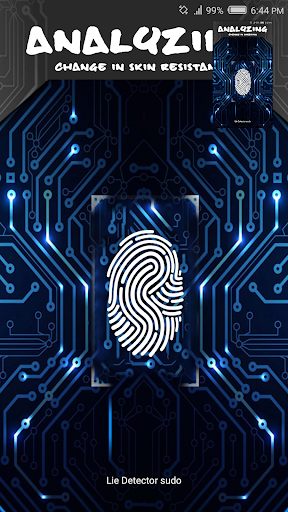 Lie detector simulator for fun Screen 2