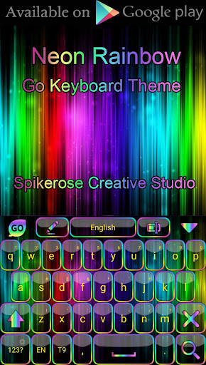Neon Rainbow Go Locker theme Screenshot 4 - AppWisp.com