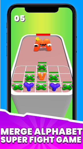 Merge Alphabet Squad Battle 3D Screen 2