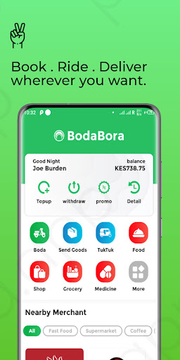Android application driverBora - BodaBora Driver screenshort