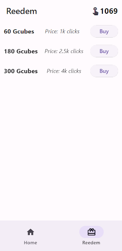 Gcuiby - Generate Gcubes Screen 2