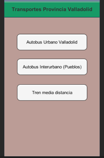 Android application Transportes Valladolid screenshort