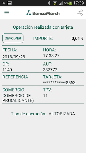 BANCA MARCH TPV MÓVIL