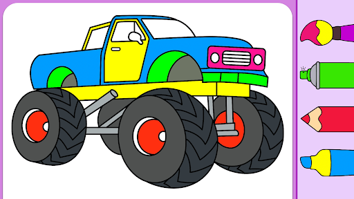 Monster Truck Coloring Book