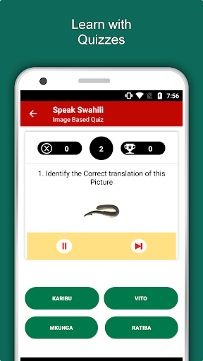Screenshot of Learn Swahili Language Offline