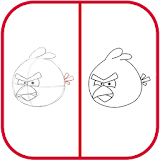 How To Draw Angry Birds Red icon
