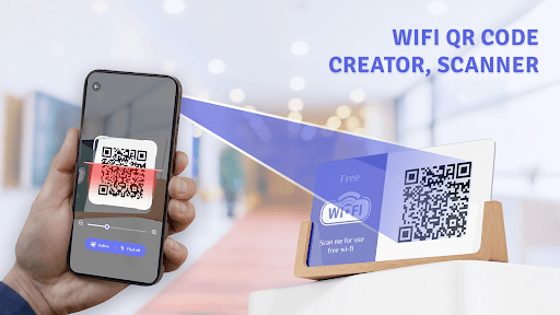 Android application WIFI QR Code Creator, Scanner screenshort