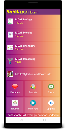 Android application MCAT Exam Prep screenshort