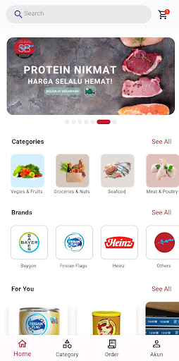 Android application Sari Buana screenshort